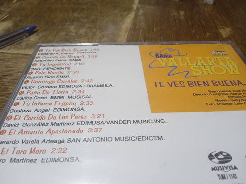 Cd Banda Vallarta Show Te Ves Bien Buena (Usado)