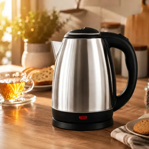 Chaleira Elétrica Inox 1,8L 1000W Aquecimento Rápido Automática - R$ 42,9