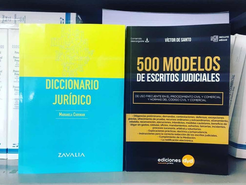 500 Modelos Escritos Judiciales + Diccionario Jurídico.