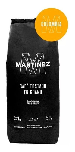 Café en grano tostado Café Martinez Colombiano 1kg