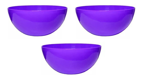 Set X3 Bowl Compotera Carol Cazuela De Plástico 11 Cm 