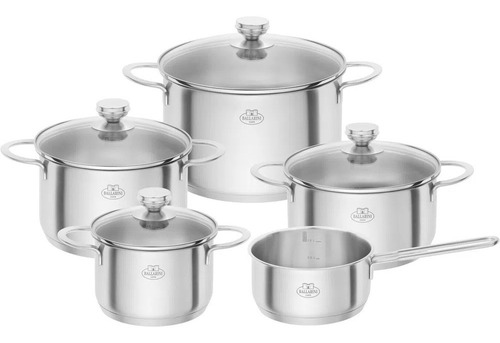 Imagem 3 de 3 de Conjunto De Panelas Aco Inox 5 Pcs Ballarini Ancona Zwilling