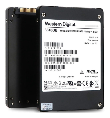 Ssd U.2 3.84tb Pci Wd Ultrastar Wus4bb038d7p3e3 2.5 (Usado)