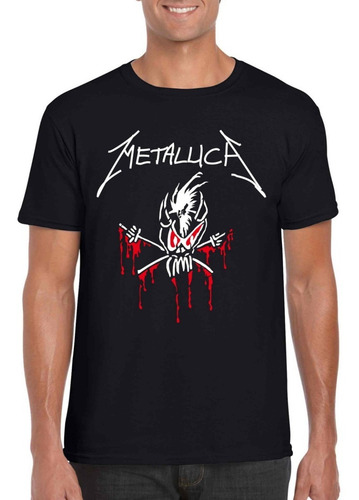 Imagen 1 de 2 de Playera Metallica Scary Guy + Sticker Gratis