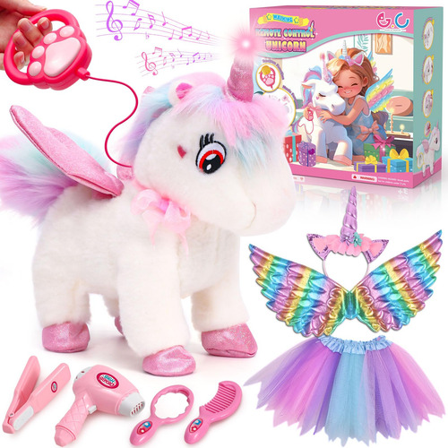 Unicornio De Peluche Toy G.c Unicorns Para Caminar Y Hablar