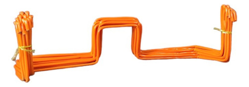 Gancho De Alambre Para Exhibir Playeras, Chamarras 12 Piezas Color Naranja