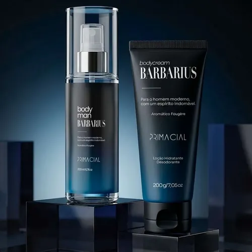Kit Body Splash Barbarius + Hidratante