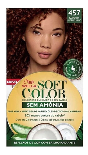 Tonalizante Soft Color 457 Castanho Avermelhado Wella