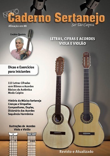 Caderno Sertanejo Letras, Cifras Viola E Violao Vol.1