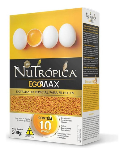 Nutropica Eggmax 500g Alimento Proteico Para Aves E Filhotes