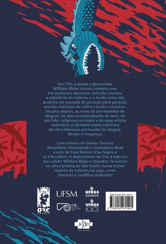 O Matrimônio de Céu & Inferno, de Blake, William. Editorial Avec Editora e Comércio de Livros Ltda., capa dura em português, 2019