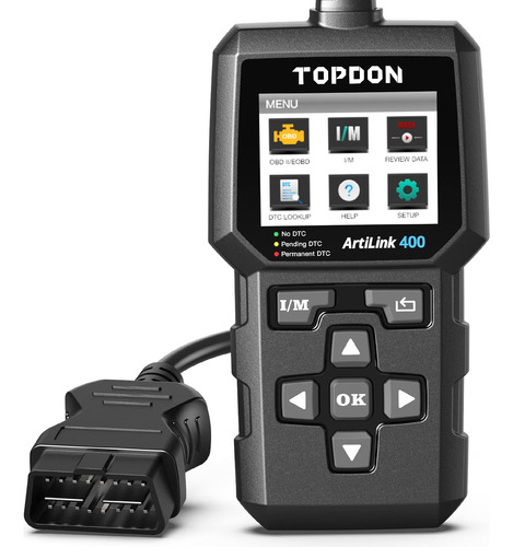 Topdon Escaner Al400 Obd2, Lector De Codigo Obdii Completo,