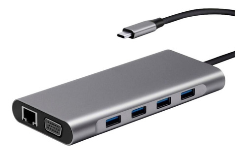 Dock Station Hub Usb-c 11 En 1 Mts-dock111 Amitosai W2 C3