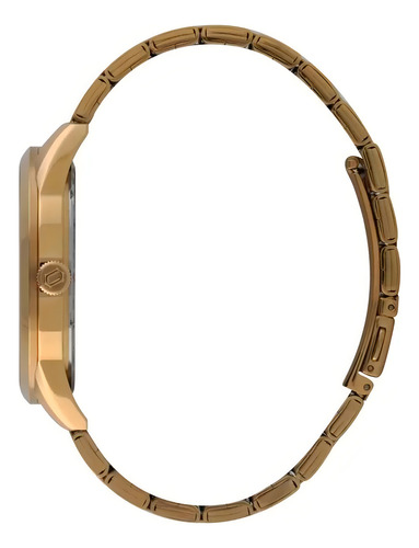 Relógio Orient Masculino Dourado Social Com Calendário 5 Atm Cor Do Fundo Branco