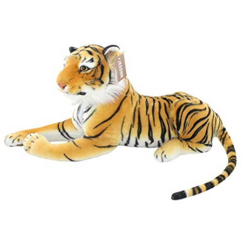 Jesonn Realistic Big Stuffed Animals Tiger Plush Gato Juguet