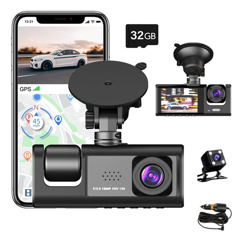 Dash Cam Wifi Dashcams Cámara Delantera Y Trasera