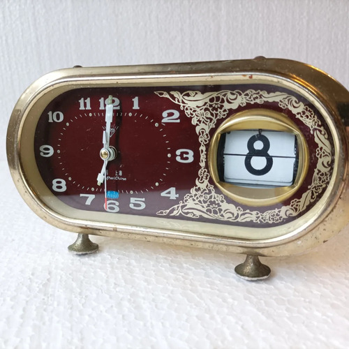 Reloj Despertador Vintage Con Calendario