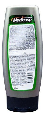 Shampoo Medicasp Ketoconazol 1% en garrafa de 400mL de 400g