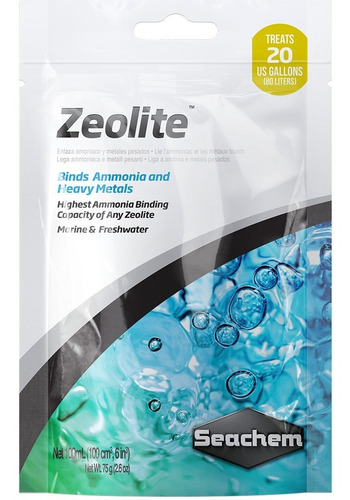 Zeolita Seachem 75g Filtración Zeolite Acuario Peces