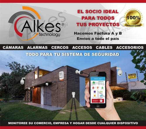 Imagen 7 de 10 de Kit Alarma Domiciliaria Inalambrica Wifi Marshall Ip Cuotas