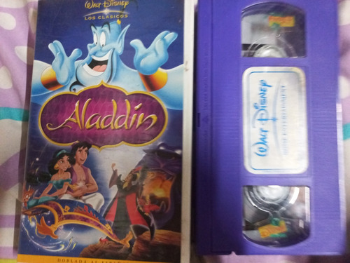 Aladdin Walt Disney Doblada Al Castellano Vhs.