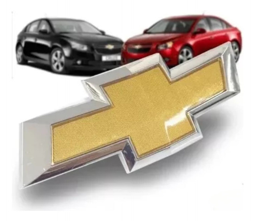 Emblema Gravata Dourada Grade Chevrolet Cruze 12 13 14 -