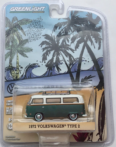 Greenlight Combi Volkswagen Type 2 Tabla Surf Año 2016 1:64