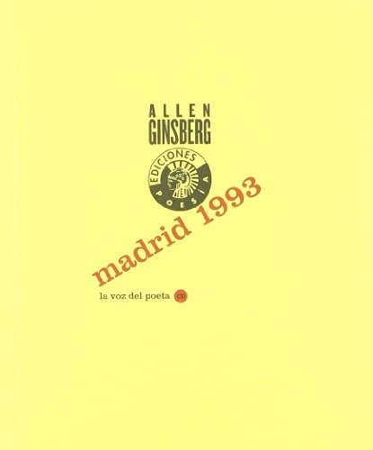 Madrid 1993, Allen Ginsberg, Círculo De Bellas Artes