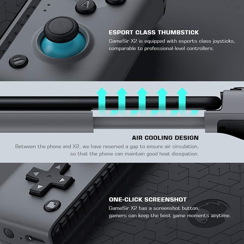 Controlador Inalámbrico Bluetooth Gamesir X2 Para Android, I