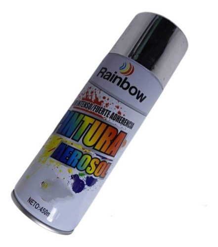 Pintura En Spray Negro Brillante 450 Ml Rainbow