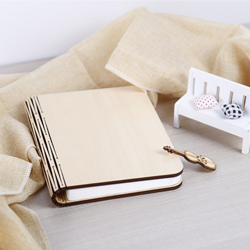 Lámpara De Libro Pequeña De Arce Blanco Con Luz Bicolor
