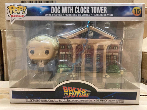 Doc Emmet Brown With Clock Tower 15 Back To The Future Nuevo