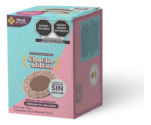 Chocko-obleas Chocolate Sugar Free 7x2