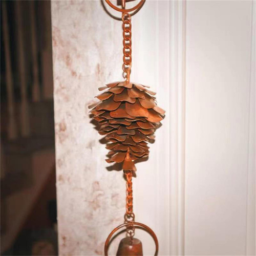 Campanas De Viento De Cono De Pino, Cadenas De Lluvia De