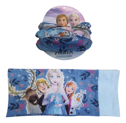 Cuello Tela Polar De Frozen Infantil Para Abrigo Del Frio 