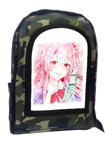 Mochila Camuflada Mirai Nikki Future Diary Yuno Gasai A31