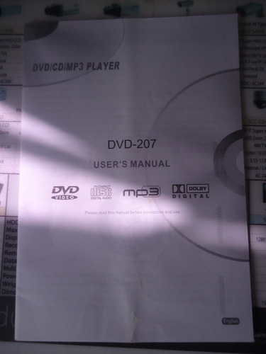 Excelente Manual De Uso Del Dvd Coby 207 (kj) (2)