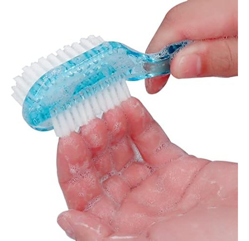 Cepillo Para Uñas Con Mango, Cepillo Para Uñas De Dos Caras,