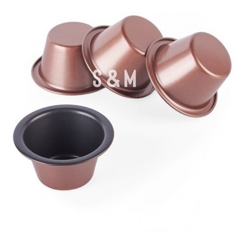 Set De 4 Moldes Mini Cups Línea Bronce