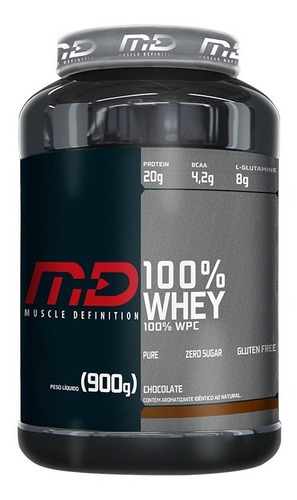 100% Whey 900g Md Muscle Definition Saboroso E De Qualidade