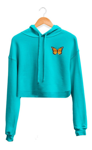 Hoodie Crop Top Mariposa