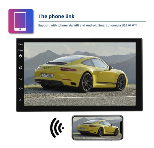 Auto Radio Android Full Touch Hd Wifi Gps Bt 2gb Ram