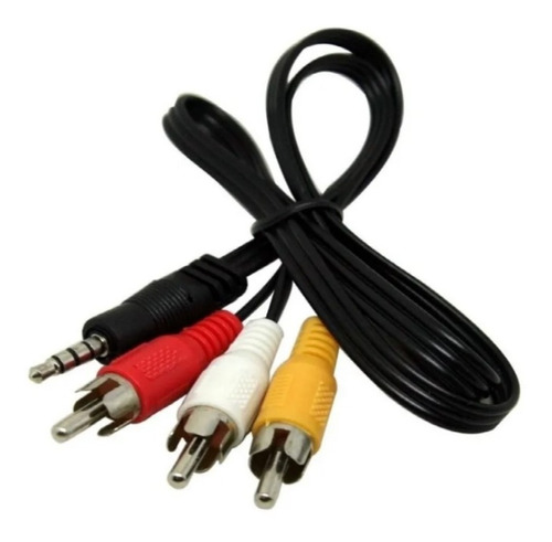 Cable Con Plug 3,5 Mm A 3 Plug Rca Para Videocámara