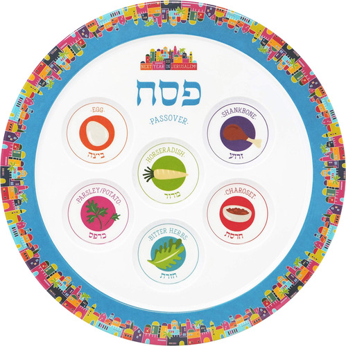 The Dreidel Company Plato De Seder Plato De Pascua De Melami