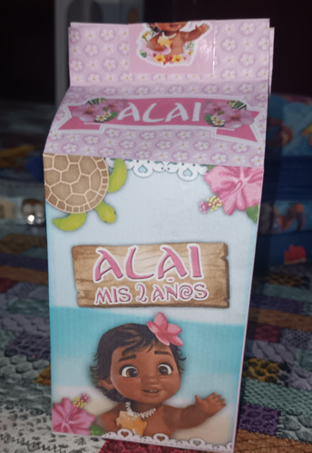 Milk Box Imprimible Moana Bebe