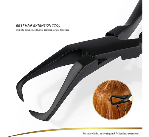 1 Alicate Removedor De Perlas Microlink Para Extensiones De