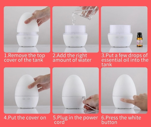 Imagen 8 de 8 de Humidificador Vaporizador Aromaterapia Saludable Ultrasónico