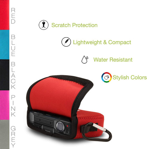 Megagear Ultra Luz Neopreno Funda Bolsa Con Mosqueton Par