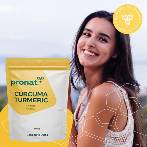 Suplemento Curcuma Turmeric Polvo 300 Gr Pronat Sabor Natural