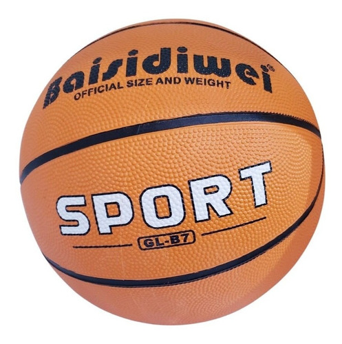 Pelota Basquet Baisidiwei Sport Nº 7 Goma Exterior - Olivos